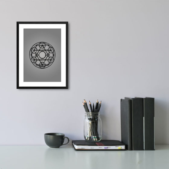 Abstract Sacred Geometry Drawing - Image 2